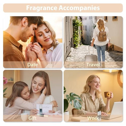Perfume Travel Refillable Atomizer, 3 Pack 10ml Leak Proof Refillable Perfume Bottle for Air Travel, Purse and Business Trips, Glass Atomizer Sprayer for Cologne with Funnel & Pipette - color: Gradientblue Silver