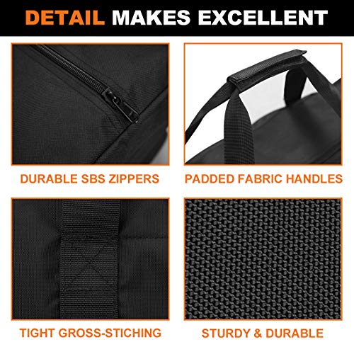 COOLBEBE 36-Inch Large Travel Duffle Bag, 100L Heavy Duty Luggage for Sports Equipment, Camping & Moving, Water Resistant, Black - size: 36" x 13" x 13"