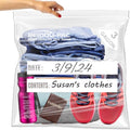BEIDOU-PAC 3 Gallon Large Plastic Bags with Zipper Top, | 50 Count | 2 Mil | 16" x 18" | Heavy-Duty Reusable Clear Freezer Storage Bags - style: Zip | 3 gal 50 count