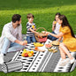 Waterproof Picnic Outdoor Blanket, 79" x 59" Sandproof Foldable Large Picnic Blanket for Beach, Camping, Park, Travel, Concert, Great Gift for Families and Couples (Simple Lines) - color: Simple Lines 01