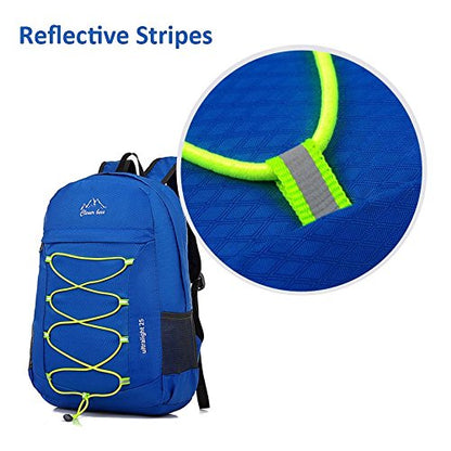 Outdoor Water Resistant Hiking Backpack - color: Blue