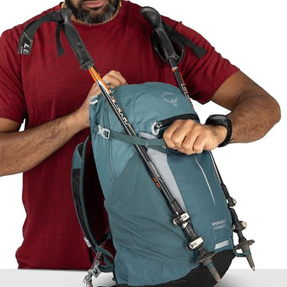 Osprey Sportlite Lightweight Hiking Backpack with Hydraulics Reservoir for Men & Women - Everyday Hydration Travel Bag - color: Serenity Blue, style: 20l