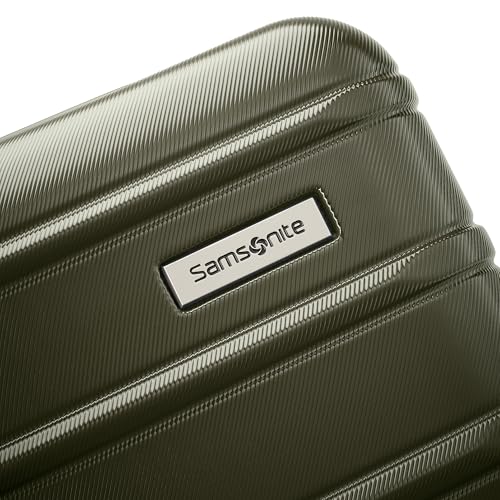 Samsonite Omni 2 Hardside 2 Piece Set - Includes Global Carry-On & Large Checked Suitcases - 360° Dual Spinner Wheels - Integrated TSA Lock & Expansion - Amazon Exclusive - Vita Olive - color: Vita Olive, size: 2-Piece Set (Carry-on/Large)