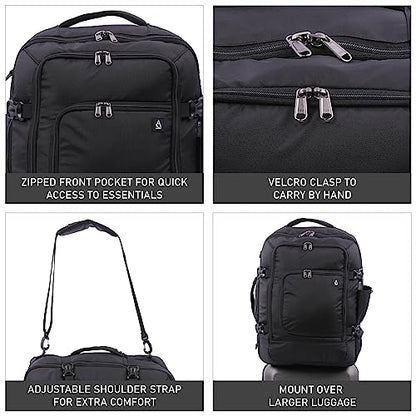 Aerolite 17x13x8” Jetblue Airlines Maximum Size Backpack Eco-Friendly Cabin Luggage Approved Travel Carry On Holdall Lightweight Shoulder Bag Flight Rucksack with YKK Zippers 5 Year Warranty - size: 17x13x8" JetBlue