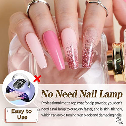 AZUREBEAUTY Dip Powder Base Coat 40ml Large Capacity Dip Base Coat for Refill Dipping Powder Liquid Set French Nail Art Manicure Beginner DIY Salon Home - color: Dip Base Coat 40ml