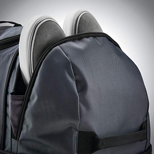 Samsonite Andante 2 Wheeled Duffel Bag – 28-Inch Durable Rolling Luggage with Inline Skate Wheels, Push-Button Handle & Spacious Compartments – Travel-Friendly and Lightweight - Riverrock/Black - color: Riverrock/Black, size: 28-Inch