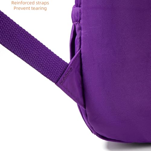 AOTIAN Mini Lightweight 11.8 Inch Backpack Durable Travel Hiking Women and Girls Small Daypack, 7 Liters Dark Violet Purple - color: Dark Violet Purple