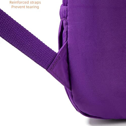 AOTIAN Mini Lightweight 11.8 Inch Backpack Durable Travel Hiking Women and Girls Small Daypack, 7 Liters Dark Violet Purple - color: Dark Violet Purple