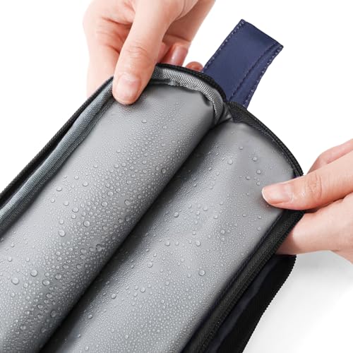Shark Kids Toiletry Bag for Boys, Travel Toiletry Bag for Little Young Boys Waterproof Hanging Wash Bag Toddler Traveling Toiletries, Navy - color: Shark-Navy