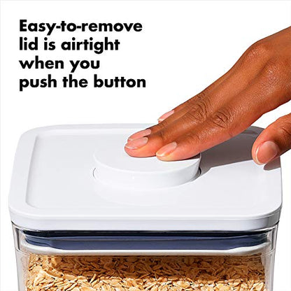 OXO Good Grips 3-PC Small Square Short POP Container Set - size: Container Set