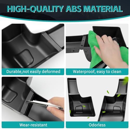 Rear Trunk Organizer Tray Compatible with 2018-2023 Jeep Wangler JL JLU 4XE Rubicon Sahara 4 Door, Wheel Well Storage Box Cargo Organizer Accessories for Jeep Wangler JL (Left + Right) - color: 2018-2023