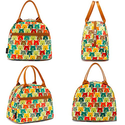FlowFly Insulated Lunch Cooler Bag - Tote Bag Organizer for Women/Men, Bear - color: Bear
