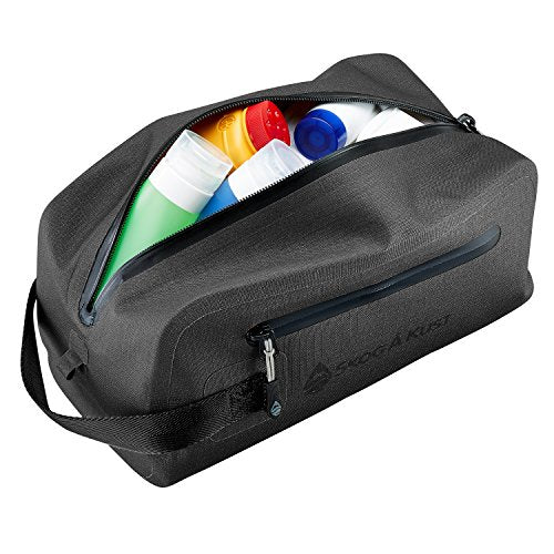 Skog Å Kust DoppSåk Waterproof & Leak-Proof Travel Toiletry Bag | Small, Black - color: Black, size: Small
