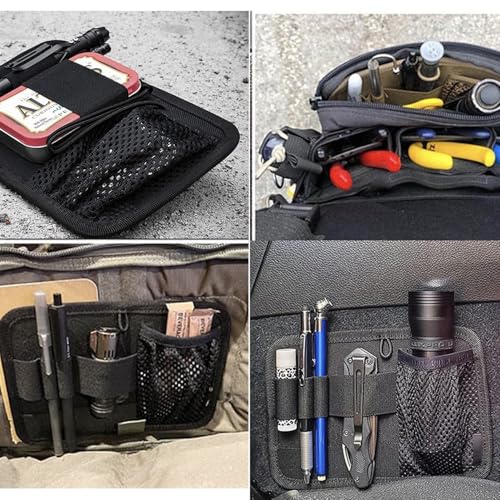 Tactical Bag Insert Panel Organizer,Utility Admin Panel Hook and Loop Modular Organizer with Hook Fasteners for Packs Backpack or Messenger Bags