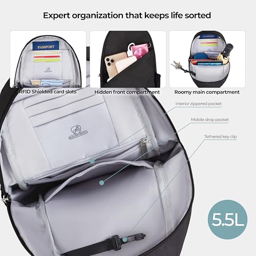 Travelon Anti-Theft Classic Sling Bag - color: Black