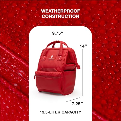Portland Gear Cascade Compact Backpack, Weatherproof Construction, Perfect for Daily Use and Travel, Padded Laptop Sleeve and Adjustable Straps, 13.5L, Rose - color: Rose