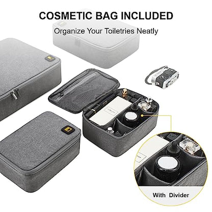 LEVEL8 4 Set Packing Cubes Travel Luggage Packing Organizers