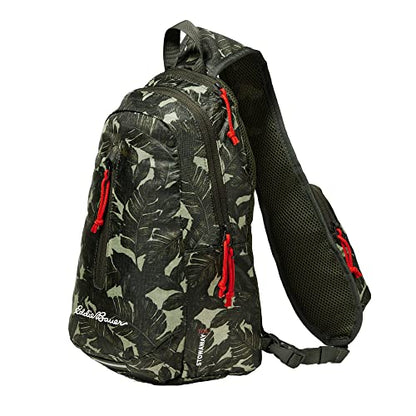 Eddie Bauer Stowaway Packable Sling Bag | Travel | Outdoor | Lightweight | Compact | Ripstop Nylon, Dark Loden-10L - color: Dark Loden