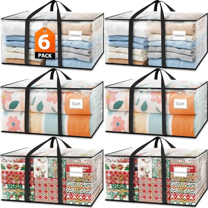 Fab totes Moving Bags Extra Heavy Duty Oversized Clear Storage Bags with Reinforced Handle and Double Zippers,Moving Supplies Totes for Storage Packing Dorm Room Essentials Alternative to Moving Boxes - size: 88L