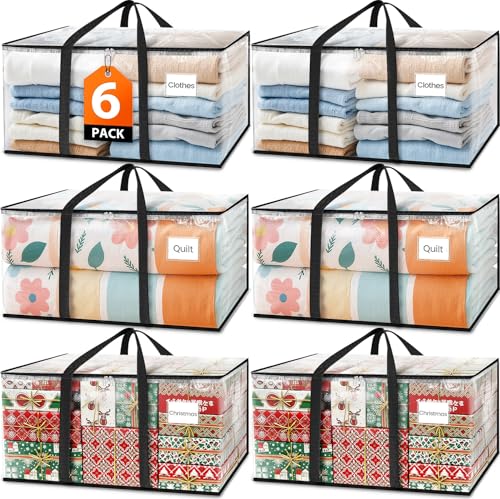 Fab totes Moving Bags Extra Heavy Duty Oversized Clear Storage Bags with Reinforced Handle and Double Zippers,Moving Supplies Totes for Storage Packing Dorm Room Essentials Alternative to Moving Boxes - size: 88L