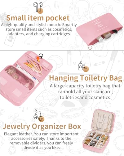 Packing Cubes 11 Set, Suitcase Organizers, Luggage Organizer Bags, Packing Cubes for Travel, with Toiletry Bag, Travel Essentials,Pink - color: Pink