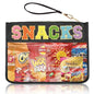 Siwara Snack Bags Clear Pouch Travel Makeup Bag Chenille Letter Bags for Zipper Pouch Clear Cosmetic Bag Clearly Tote Bag Makeup Travel Bags for Women - color: Black--Sanck