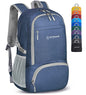 ZOMAKE Lightweight Packable Backpack 30L, Foldable Hiking Backpacks Water Resistant Compact Folding Daypack for Travel(Navy Blue) - color: Navy Blue
