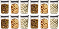 OXO Good Grips Round 3-Piece Mini Round POP Canister Set (Pack of 4) - size: 3 pack - 0.6 qt (Pack of 4), style: Plastic Bath Set