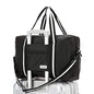 Arxus Foldable Tote Bag for Travel Expandable Lightweight Carry On Luggage 22L Packable Duffle Bag for Traveling - color: Black