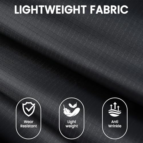 BAGAIL 6 Set Ultralight Compression Packing Cubes Packing Organizer for Travel Accessories Luggage Suitcase Backpack - color: Jet Black70D, style: Mesh Pattern