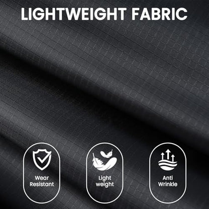 BAGAIL 6 Set Ultralight Compression Packing Cubes Packing Organizer for Travel Accessories Luggage Suitcase Backpack - color: Jet Black70D, style: Mesh Pattern