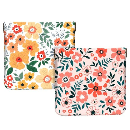 2Pcs PU Leather Small Squeeze Coin Purse Pouch Mini coin Bag Unique And Cute Wallet Cosmetic Bags Change Bag For Women Girls Men Color Crush - color: Color Crush