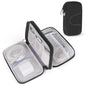 Electronic Organizer, Travel Cable Organizer Case - Compact 8-Pocket Pouch for Chargers, Cords & Tech Accessories (8.2x5.9x2 Inch)