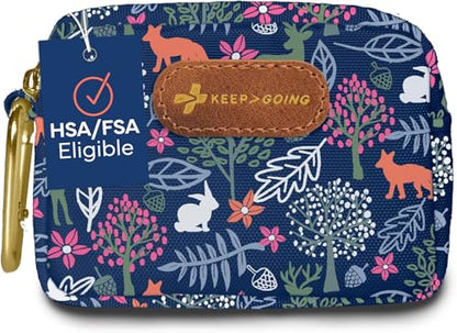 KeepGoing Small Travel First Aid Kit Kids – 60 Pc. Mini First Aid Kit for Purse, Diaper Bag, & Backpack with Latex-Free Bandages – 4 Oz., & 4.5 x 3.5 x 2 in, TSA-Approved - style: Woodland