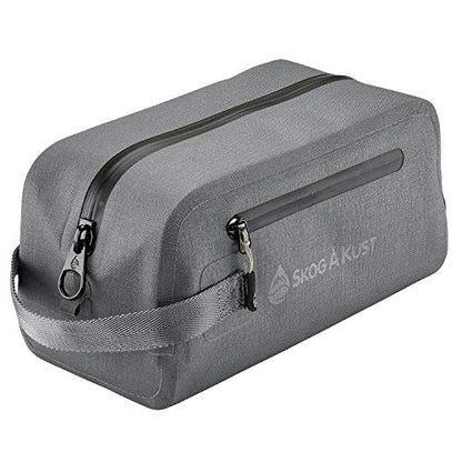 Skog Å Kust DoppSåk Waterproof & Leak-Proof Travel Toiletry Bag | Small, Charcoal Grey - color: Charcoal Grey, size: Small