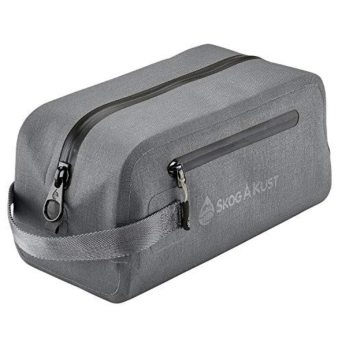 Skog Å Kust DoppSåk Waterproof & Leak-Proof Travel Toiletry Bag | Small, Charcoal Grey - color: Charcoal Grey, size: Small
