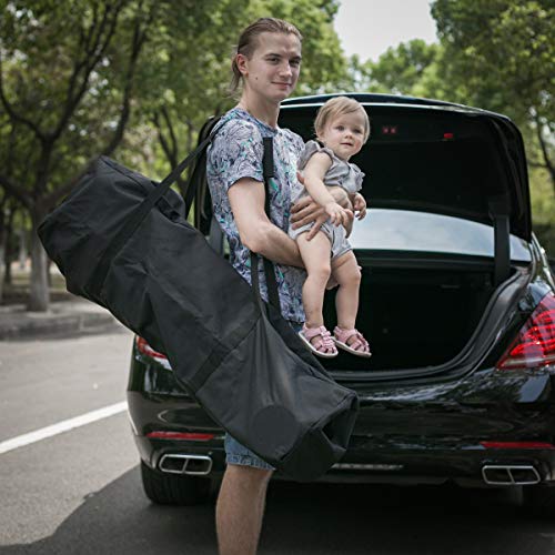 INFANZIA 45inch Sports Duffel Travel Bag, 115L Extra Large Duffel Luggage Bag with Upgrade Zipper, Water Resistant & Foldable Equipment Storage Bag for Camping Tent Tripod Fishing - size: 45x12x13 inch