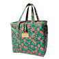 Kwang Min Fruit Insulated Lunch Bag for Women,Reusable Lunch Box,Large Cooler for Office,Picnic Outdoors,Waterproof Fabric,Ideal Summer Trip Bag (Cherry Green) - color: Cherry Green