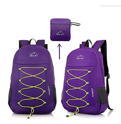 Outdoor Water Resistant Hiking Backpack - color: Purple