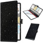RSAquar Car Registration and Insurance Holder, Vehicle Glove Box Organizer Cool Car Accessories, Auto Truck Document Holder for Cards, Driver License, Black Glitter - color: AAA Glitter Black