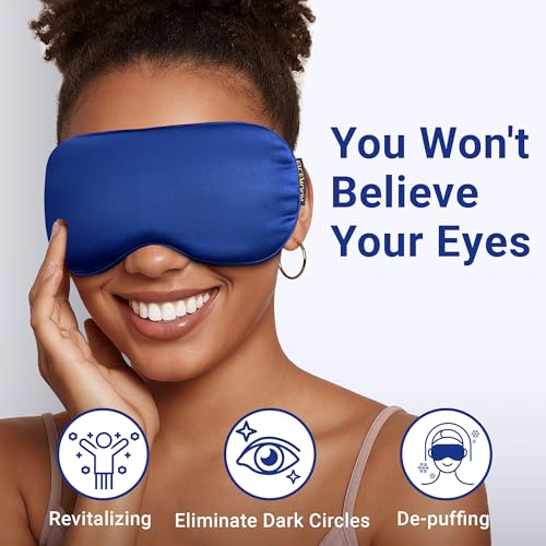 Hsa Store Eligible Items Fsa: Cold Compress for Migraines Headache Puffiness Dark Circles, Face Ice Pack for Sleep Puffy Eyes, Reusable Cooling Gel Eye Mask (Blue) - color: Blue