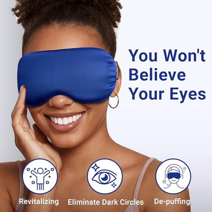 Hsa Store Eligible Items Fsa: Cold Compress for Migraines Headache Puffiness Dark Circles, Face Ice Pack for Sleep Puffy Eyes, Reusable Cooling Gel Eye Mask (Blue) - color: Blue