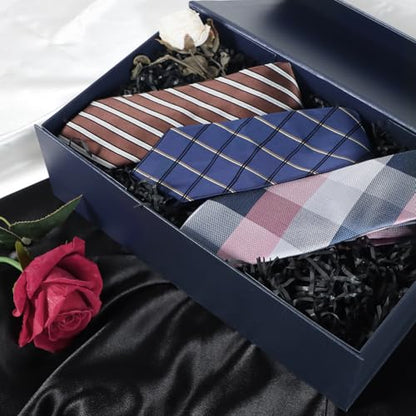 LFBOX Navy Blue Gift Box with Magnetic Lids 13.8x8.3x4.4 in, Bridesmaid Groomsman Proposal Box, Large Rectangle Storage Box 1 Pack - color: Navy Blue, size: 1 count (Pack of 1)