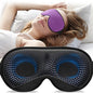YFONG Weighted Sleep Mask, Women Men 3D Eye Mask Blocking Lights Sleeping Mask (4.2oz/120g), Pressure Relief Night Sleep Eye Mask with Adjustable Strap, Eye Cover Blindfold for Travel Nap Yoga, Purple - color: Purple