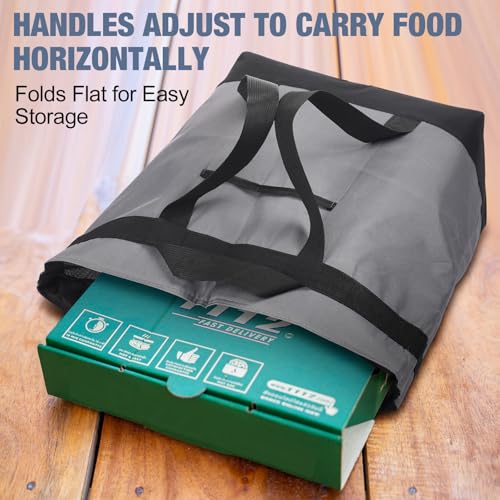 Pickmesh Large Insulated Cooler Bag with Thermal Foam Insulated Grocery Bags for Shopping Food Delivery
