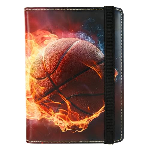 AIRMORS passport Holder,Rfid Blocking Travel Wallet Credit Card Case Cute Passport cover for Women/Men,Boys Girls Travel Essentials (Basketball) - color: Basketball