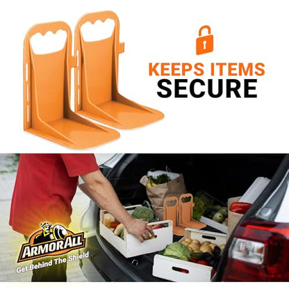 Armor All Trunk Cargo Blocks, Cargo Dividers, Trunk Dividers, Hook & Loop Trunk Organizer Blocks to Hold Cargo in Place, Cargo Containment System for Cars, Trucks, SUVs, Vans, 2 Pieces - size: 2 Pack