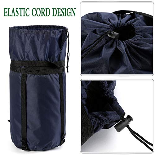 Compression Stuff Sack, 24L/36L/46L Sleeping Bags Storage Stuff Sack Organizer Waterproof Camping Hiking Backpacking Bag for Travel - Great Sleeping Bags Clothes Camping - color: Dark Blue 46L 2-PACK