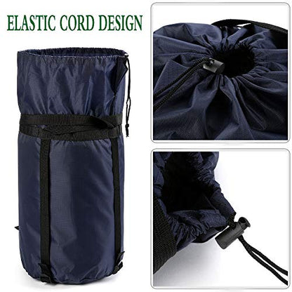 Compression Stuff Sack, 24L/36L/46L Sleeping Bags Storage Stuff Sack Organizer Waterproof Camping Hiking Backpacking Bag for Travel - Great Sleeping Bags Clothes Camping - color: Dark Blue 36L 2-PACK