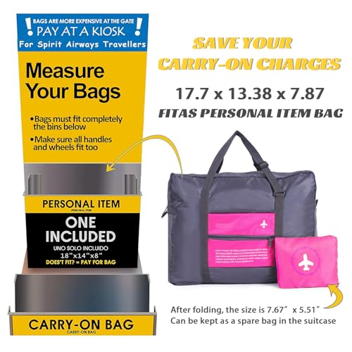 INVODA Travel Bag 12PCS Foldable Duffle Bag for Women and Men Lightweight Luggage Bag Personal Item Bag for Airlines Weekender Overnight Tote Carry on (12PCS) - color: 12PCS